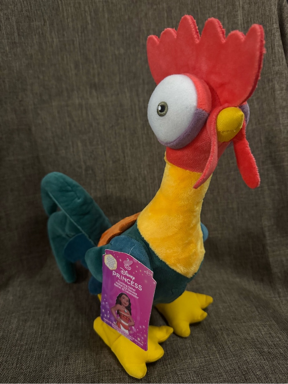 Disney Plush Moana Hei Hei Hey Chicken Rooster Moves Clucks tested working